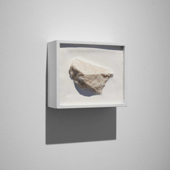Boxed pink marble (installation view)